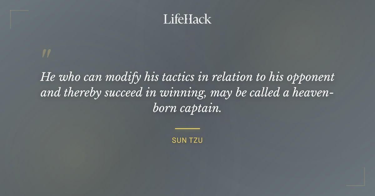 Quote by Sun Tzu