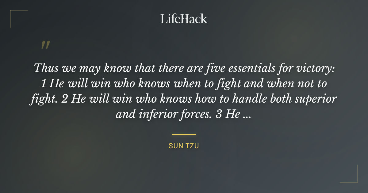 Quote by Sun Tzu