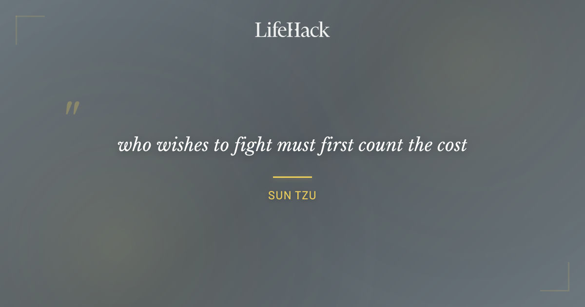Quote by Sun Tzu