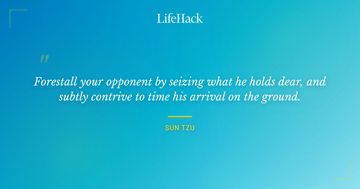 Quote by Sun Tzu