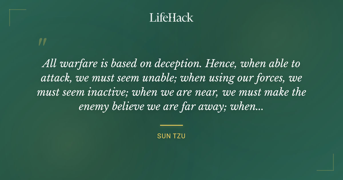 Quote by Sun Tzu