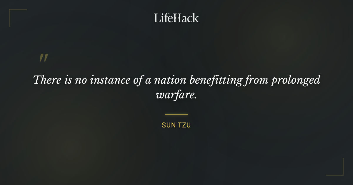 Quote by Sun Tzu