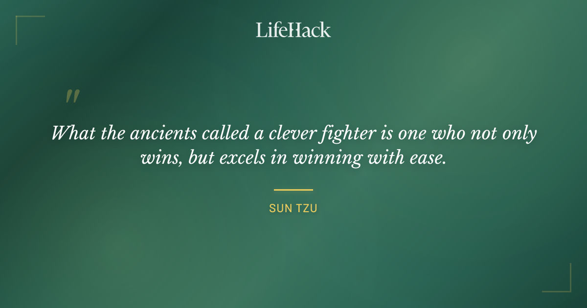 Quote by Sun Tzu