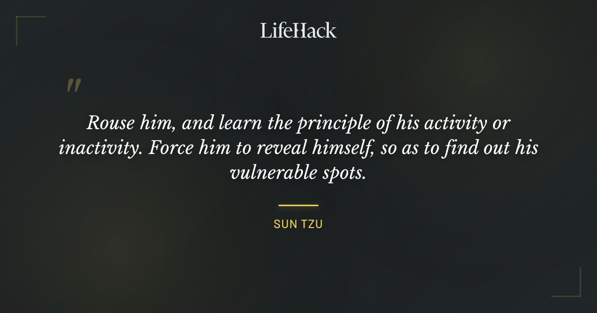 Quote by Sun Tzu