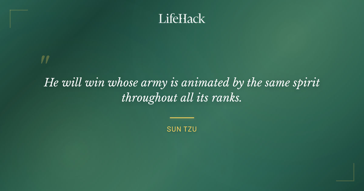 Quote by Sun Tzu