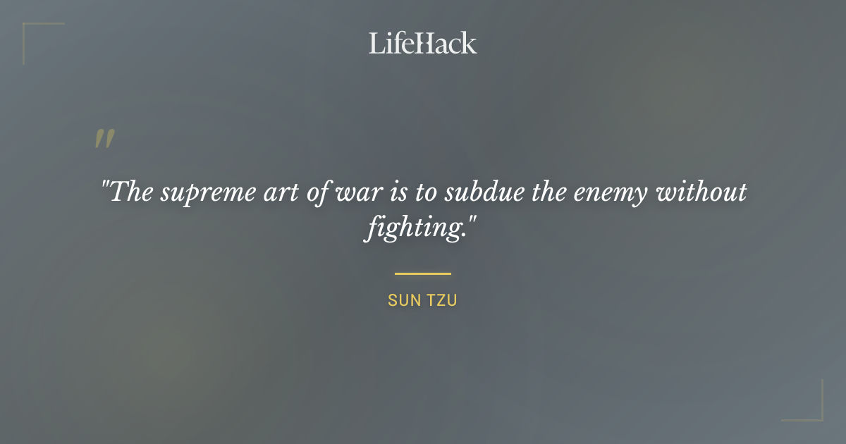 Quote by Sun Tzu