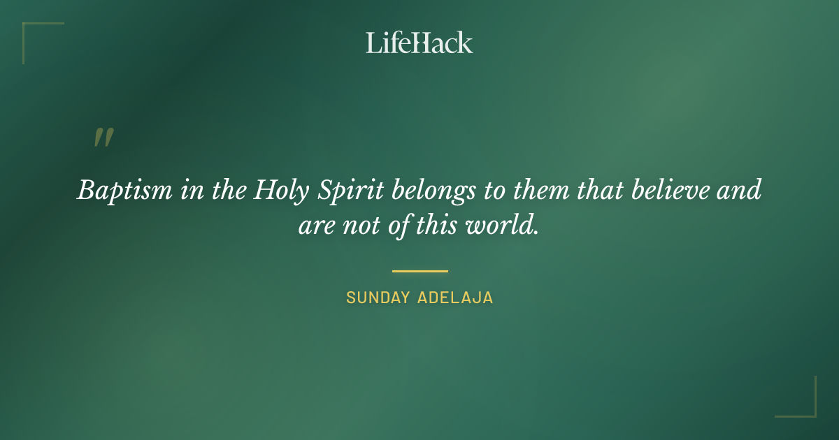 Quote by Sunday Adelaja