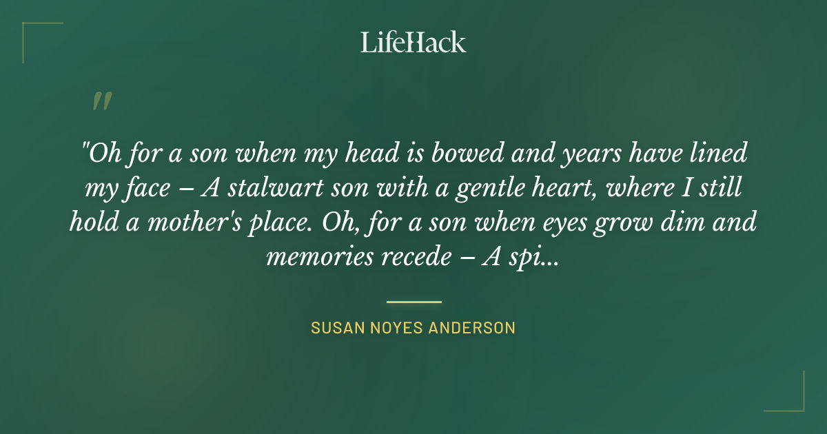 Quote by Susan Noyes Anderson