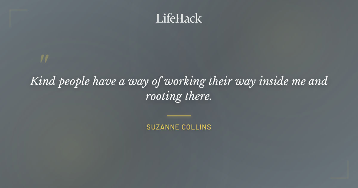 Quote by Suzanne Collins