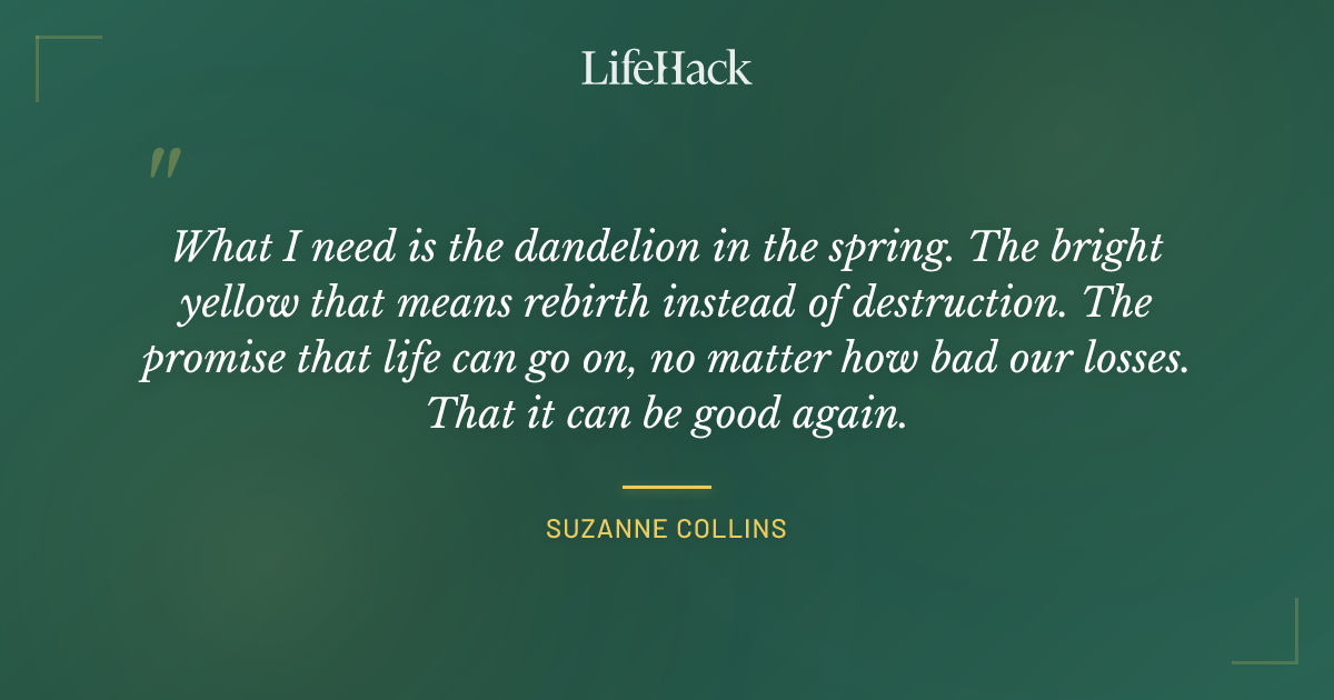Quote by Suzanne Collins