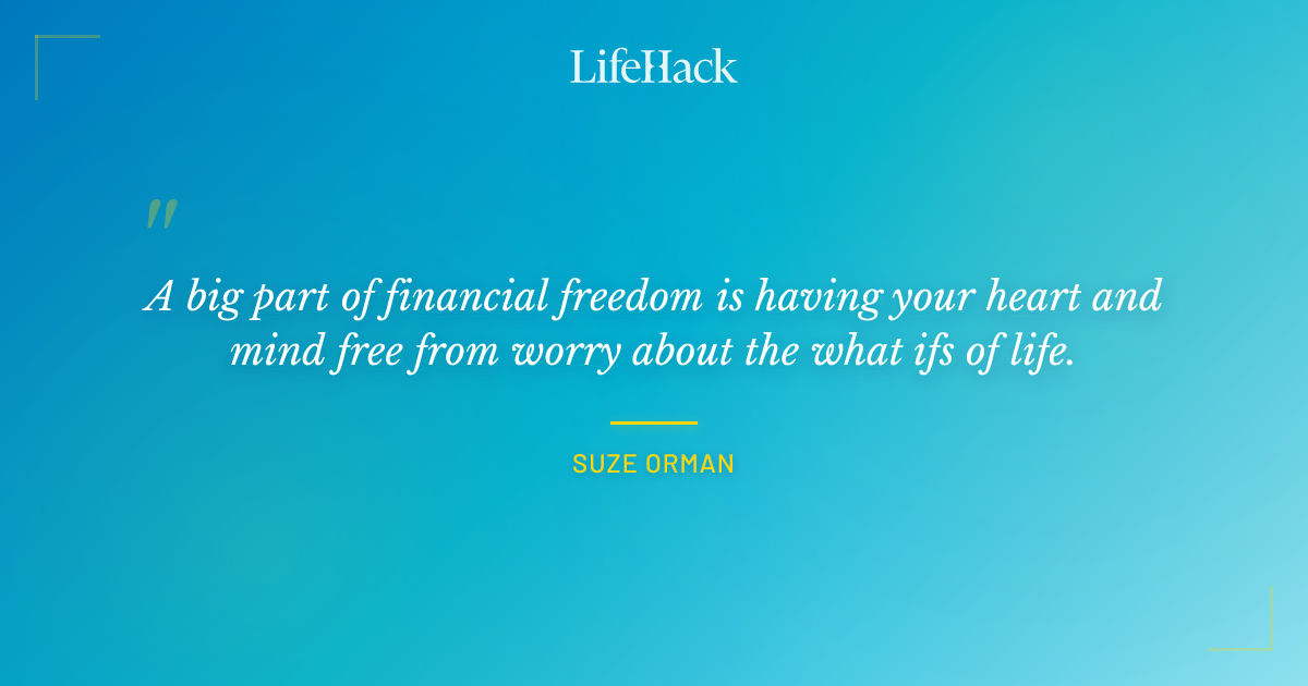 Quote by Suze Orman
