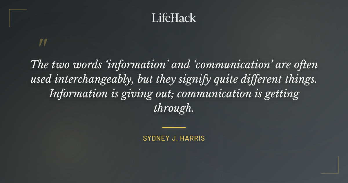 Quote by Sydney J. Harris