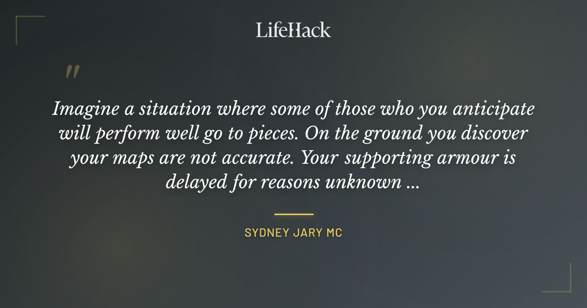 Quote by Sydney Jary MC