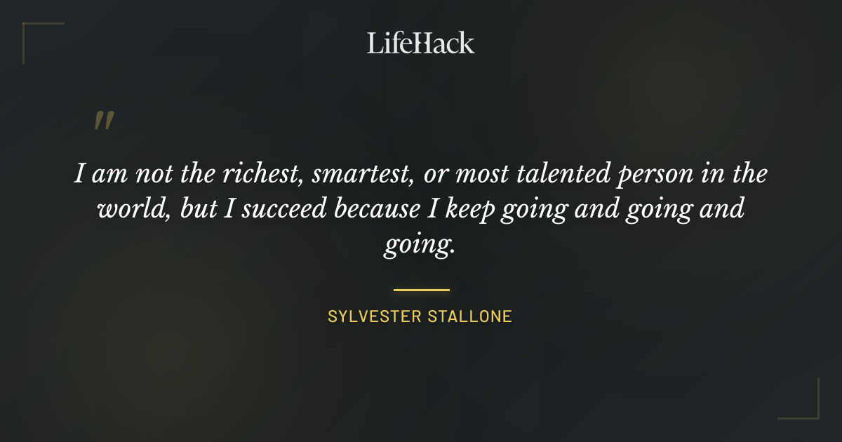 Quote by Sylvester Stallone