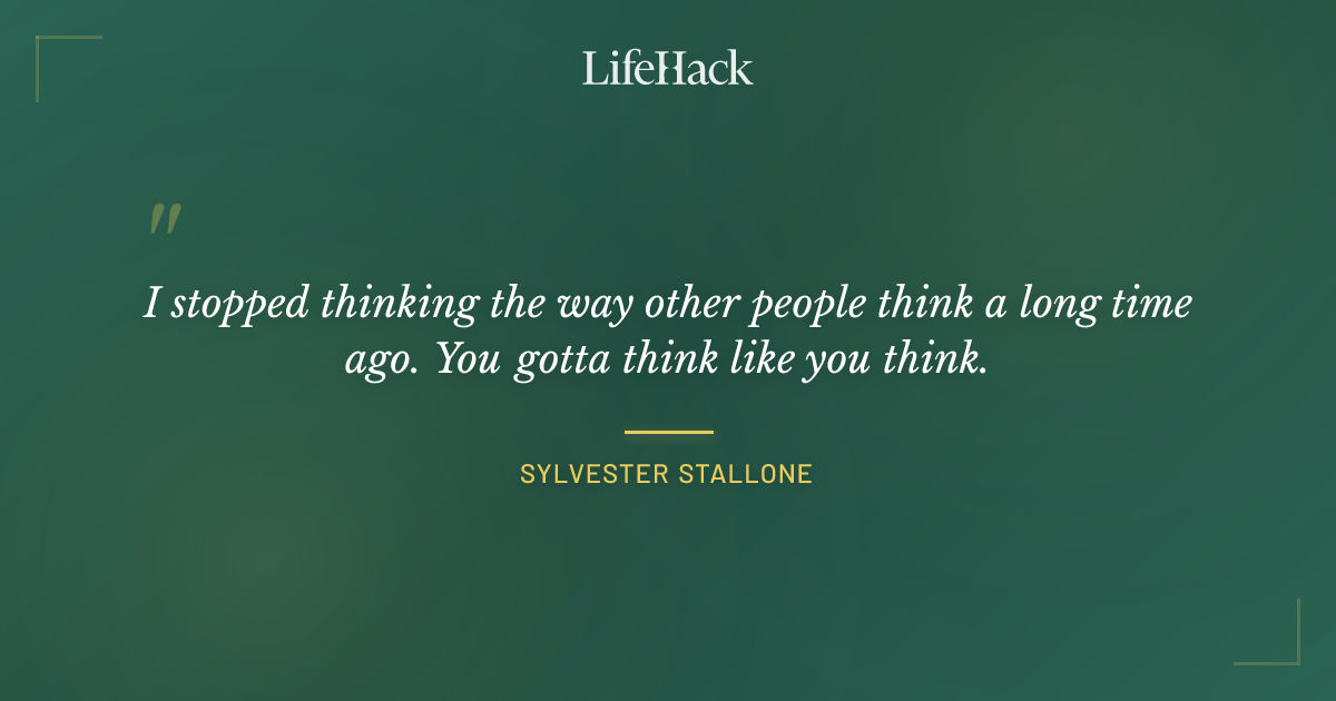Quote by Sylvester Stallone
