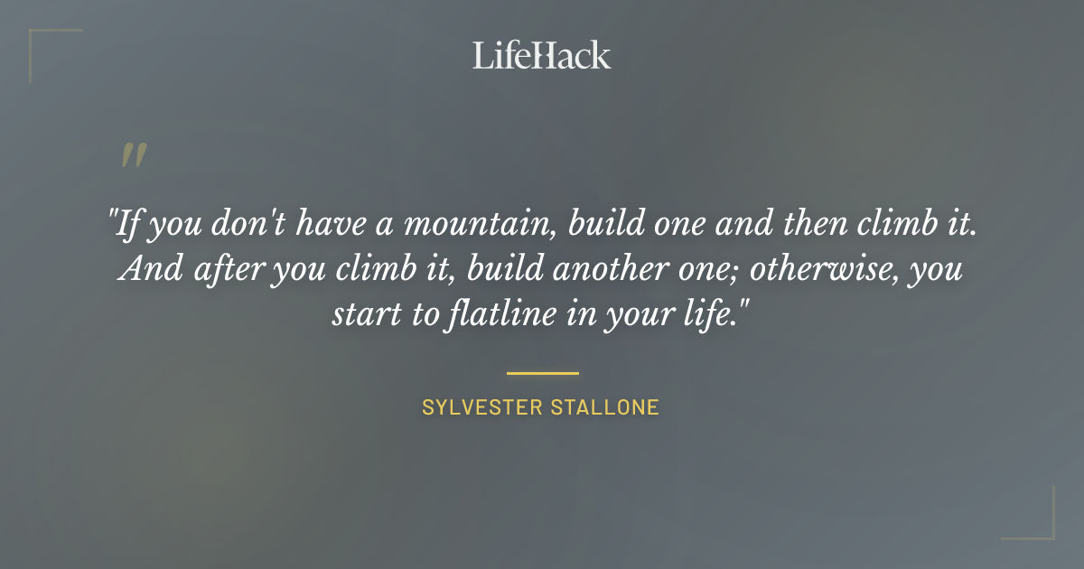 Quote by Sylvester Stallone