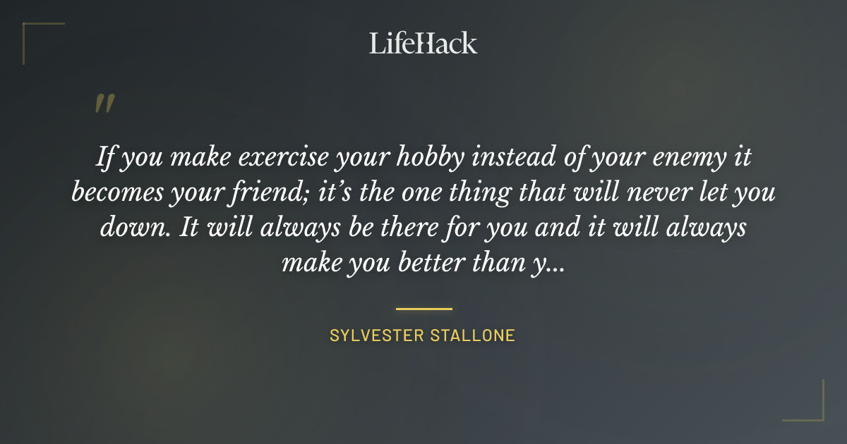 Quote by Sylvester Stallone