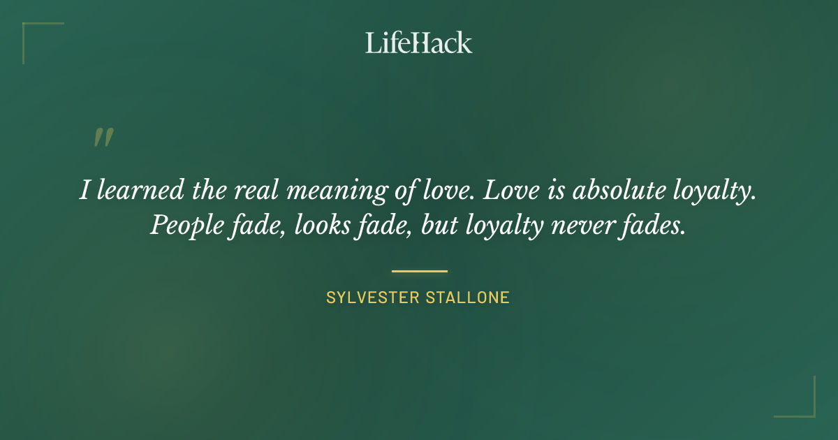Quote by Sylvester Stallone