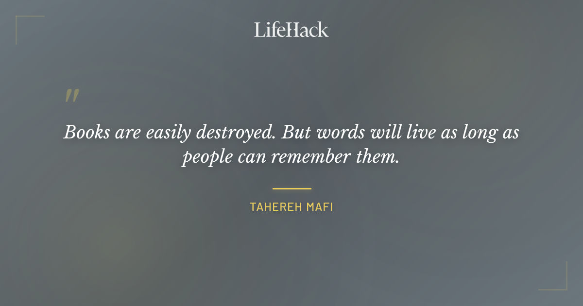 Quote by Tahereh Mafi