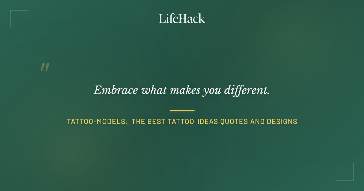 Quote by Tattoo-Models: The Best Tattoo Ideas Quotes and Designs