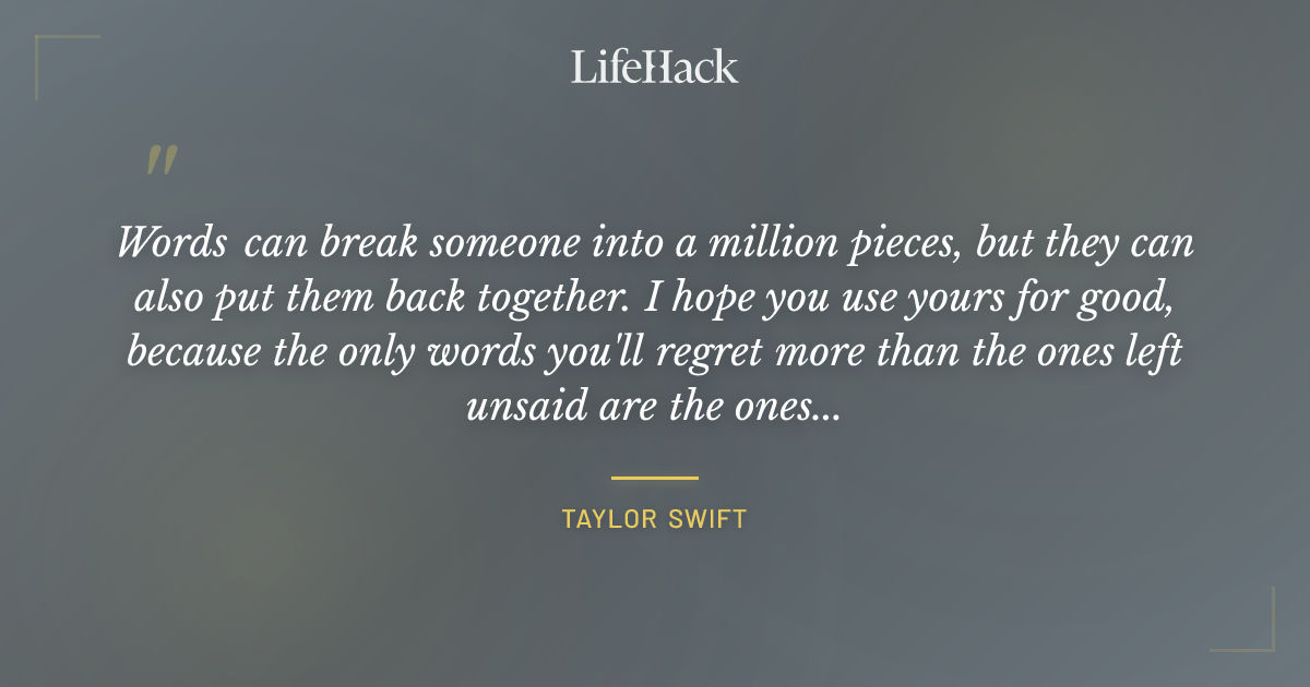 Quote by Taylor Swift