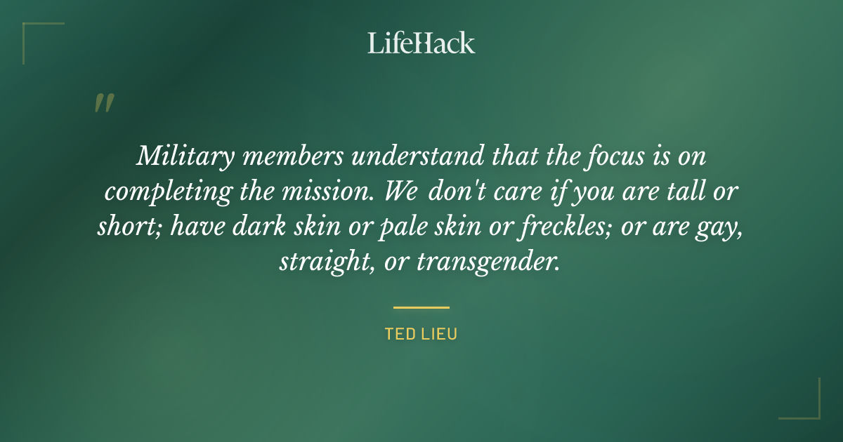 Quote by Ted Lieu