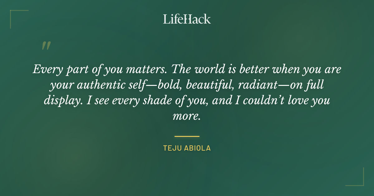 Quote by Teju Abiola