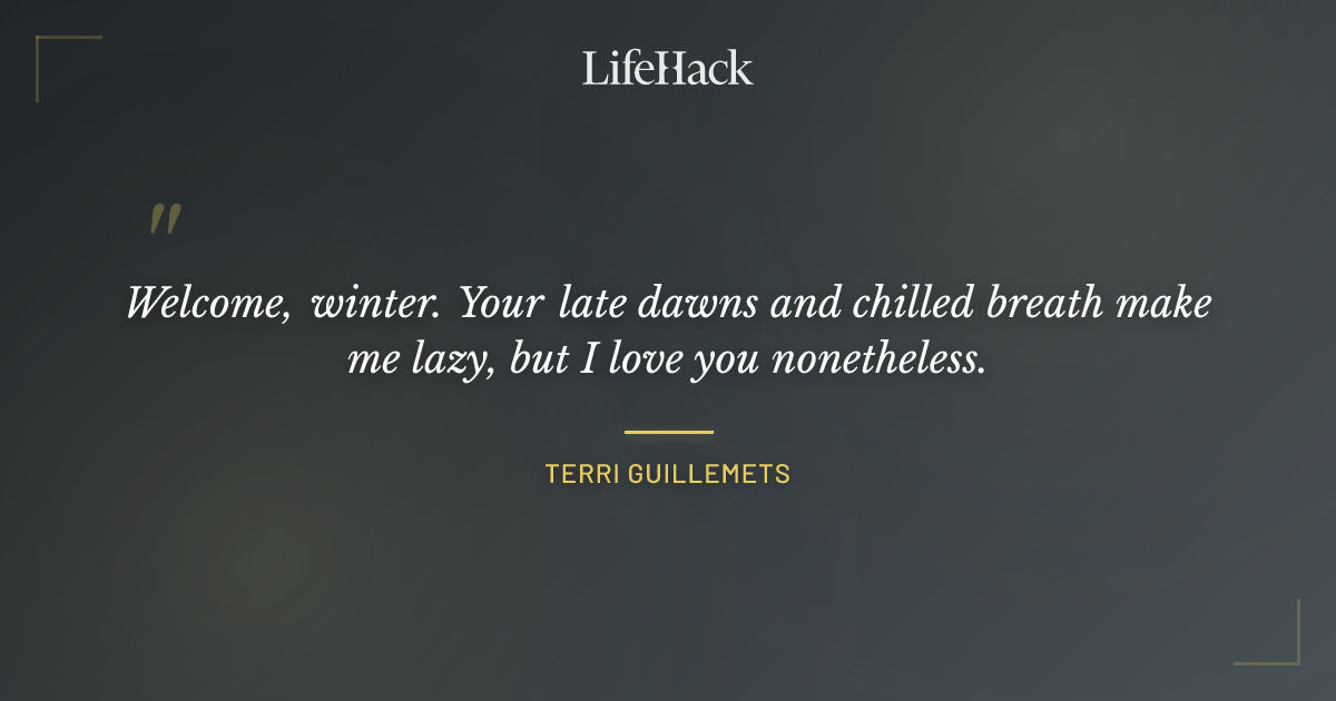 Quote by Terri Guillemets