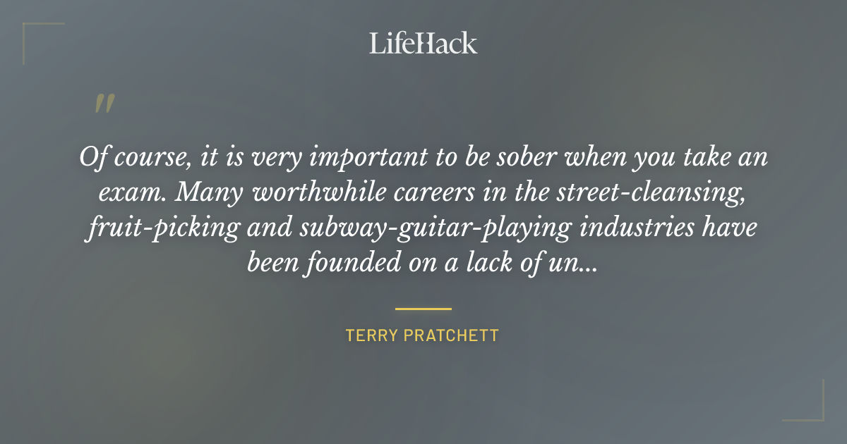 Quote by Terry Pratchett