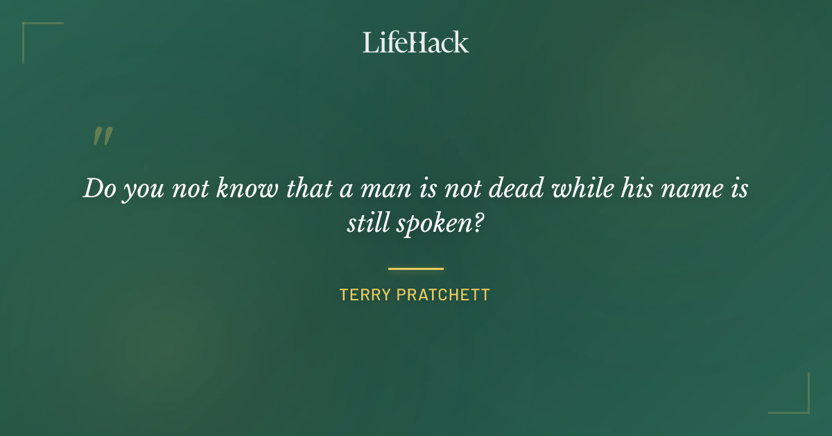Quote by Terry Pratchett