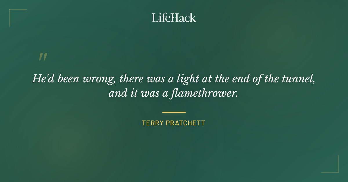 Quote by Terry Pratchett