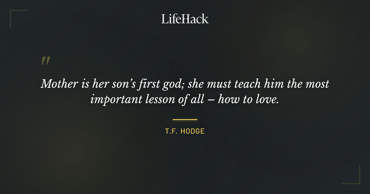 Quote by T.F. Hodge