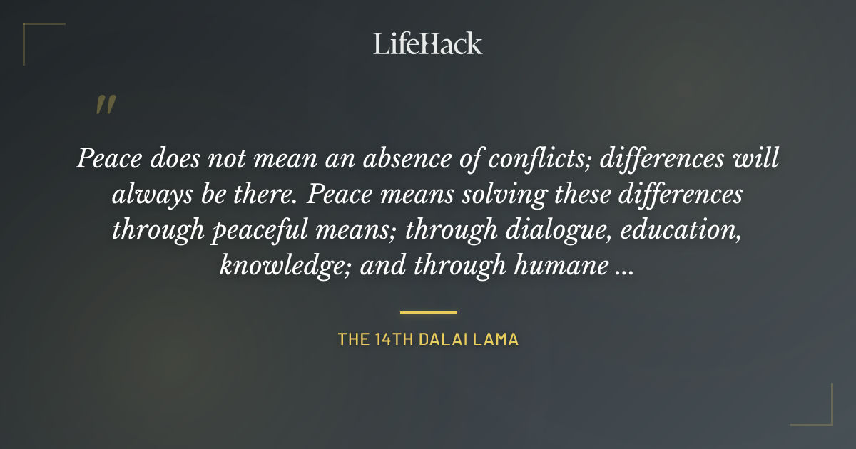 Quote by The 14th Dalai Lama