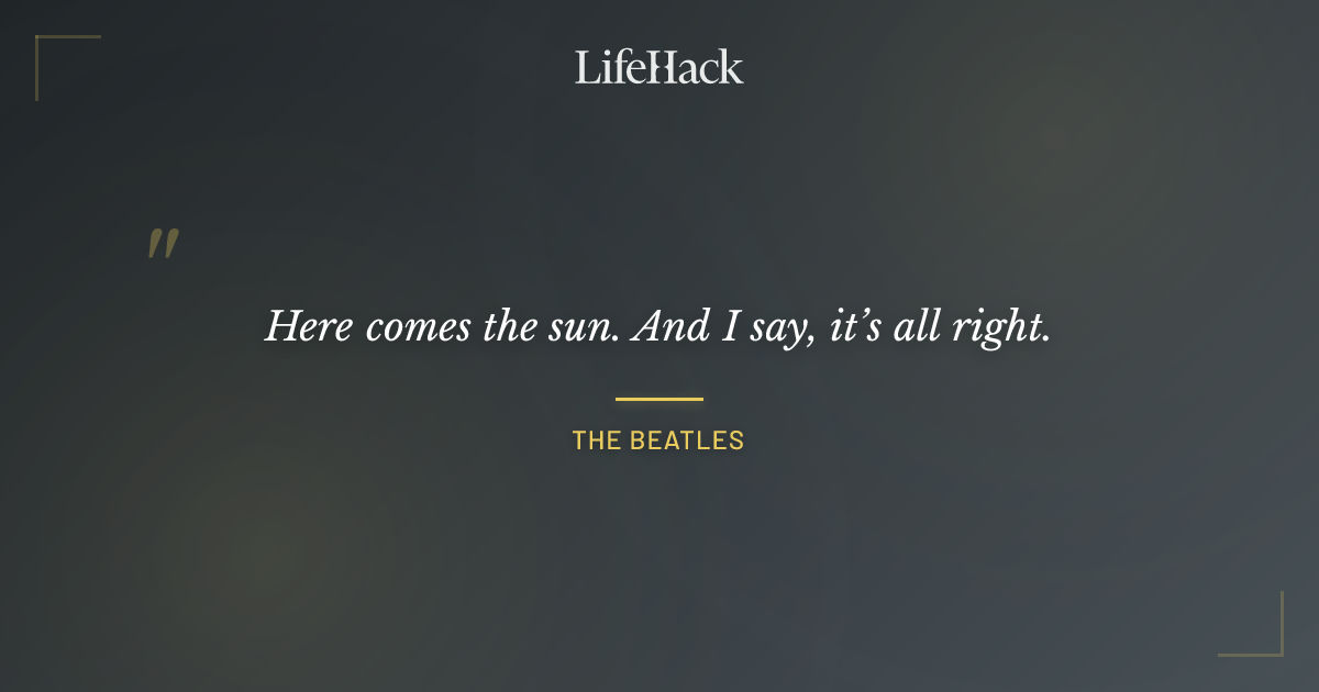 Quote by The Beatles