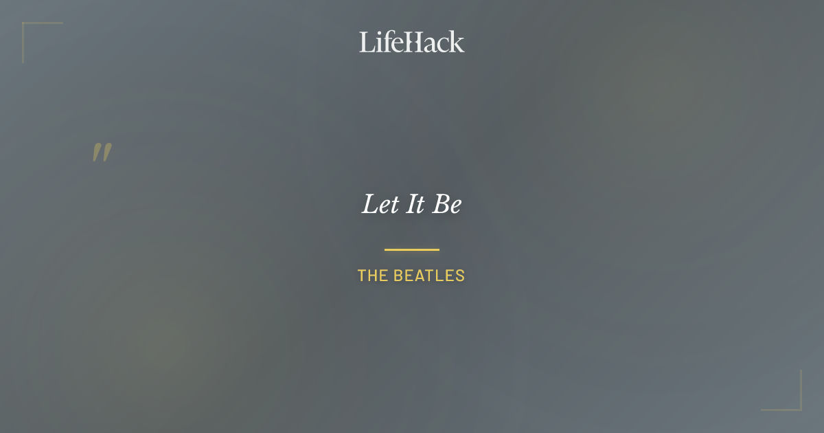 Quote by The Beatles