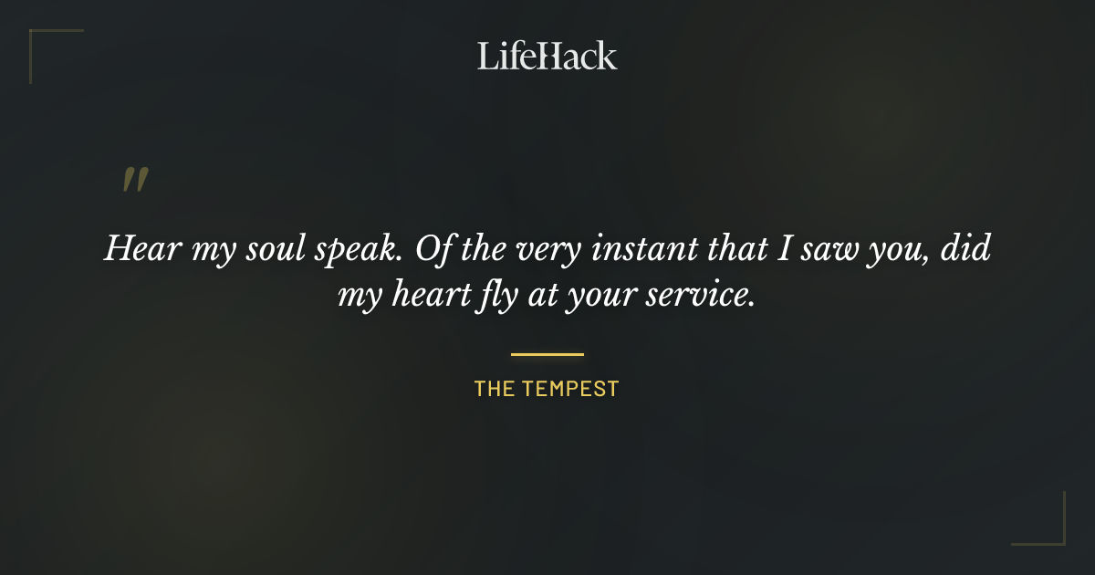Quote by The Tempest