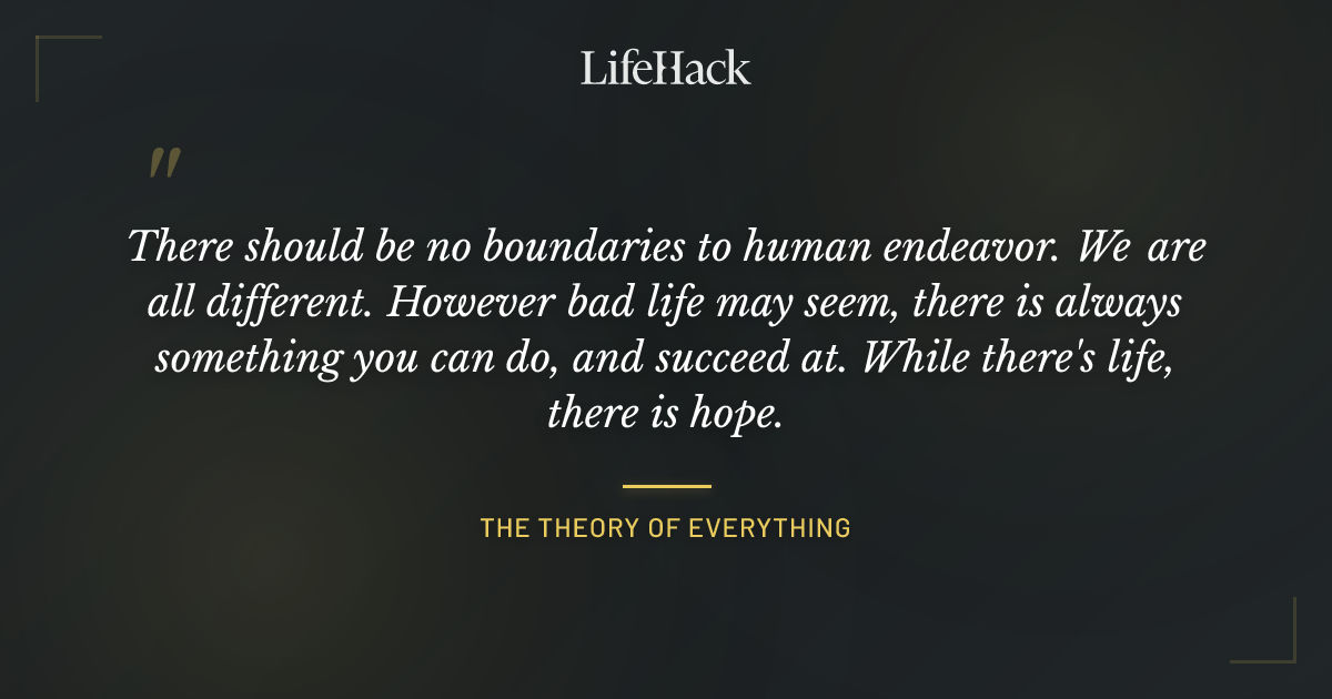 Quote by The Theory of Everything