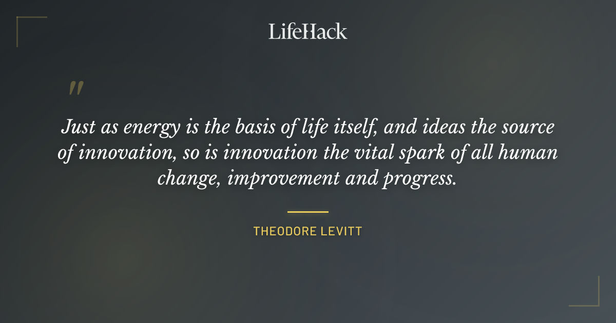 Quote by Theodore Levitt