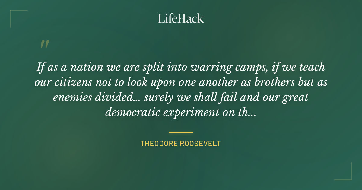 Quote by Theodore Roosevelt