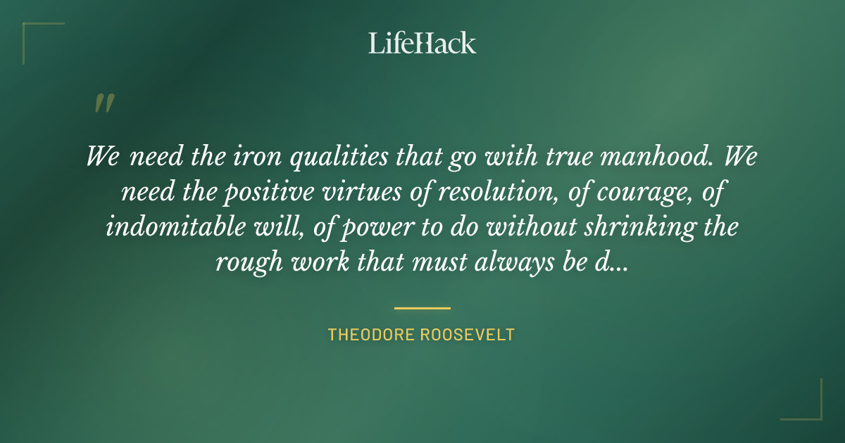 Quote by Theodore Roosevelt