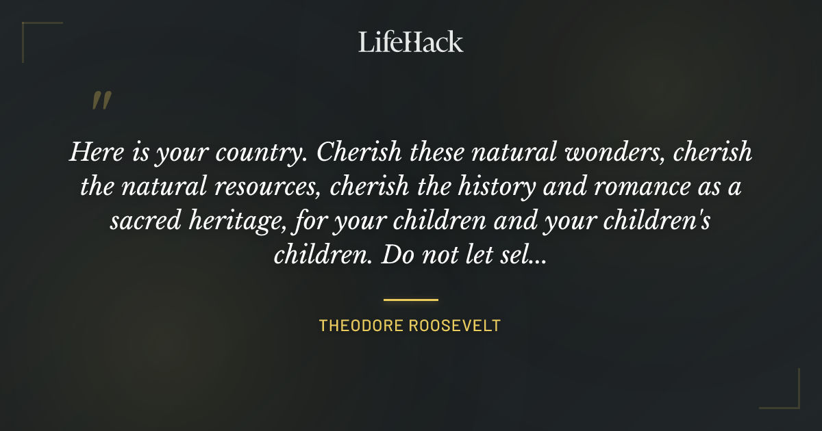 Quote by Theodore Roosevelt