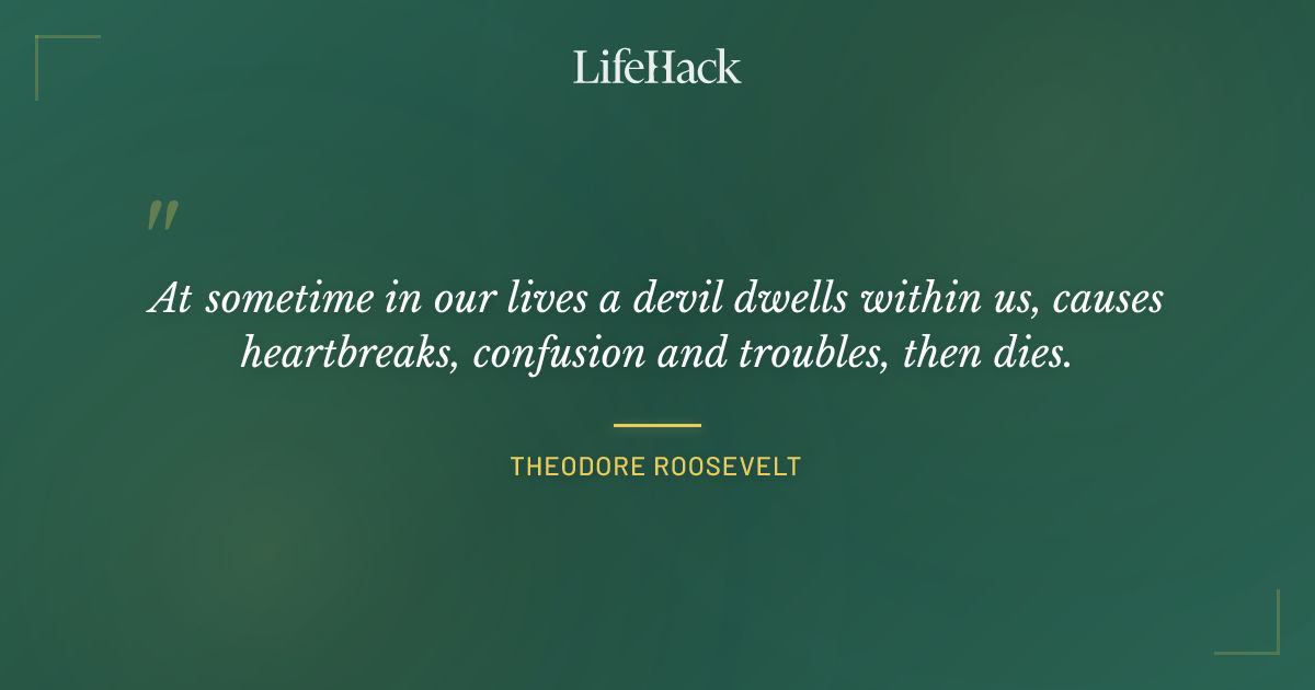 Quote by Theodore Roosevelt