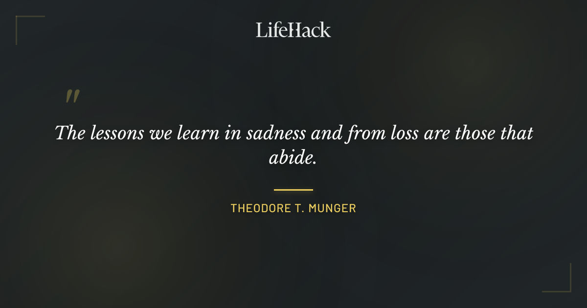 Quote by Theodore T. Munger