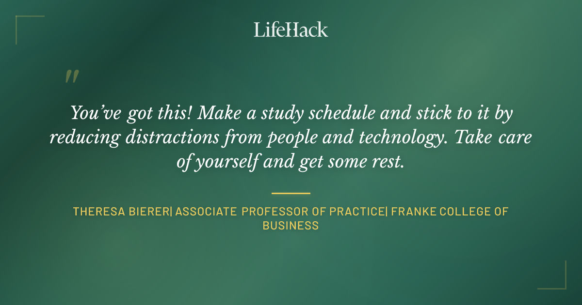 Quote by Theresa Bierer| Associate Professor of Practice| Franke College of Business