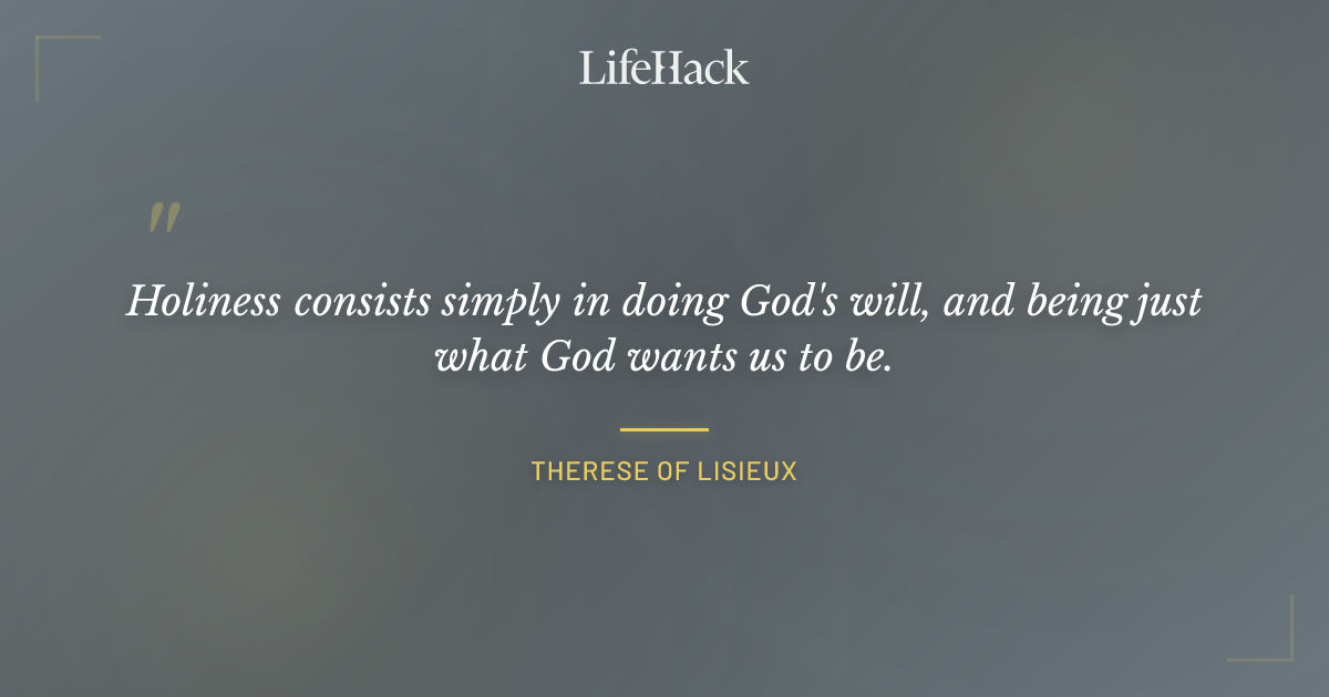 Quote by Therese of Lisieux