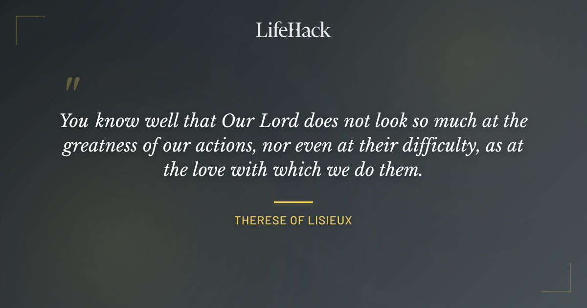 Quote by Therese of Lisieux