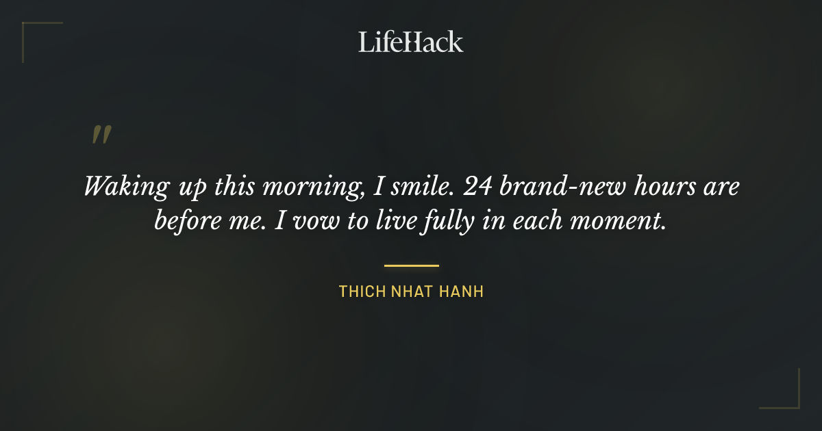 Quote by Thich Nhat Hanh