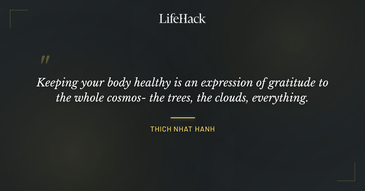 Quote by Thich Nhat Hanh