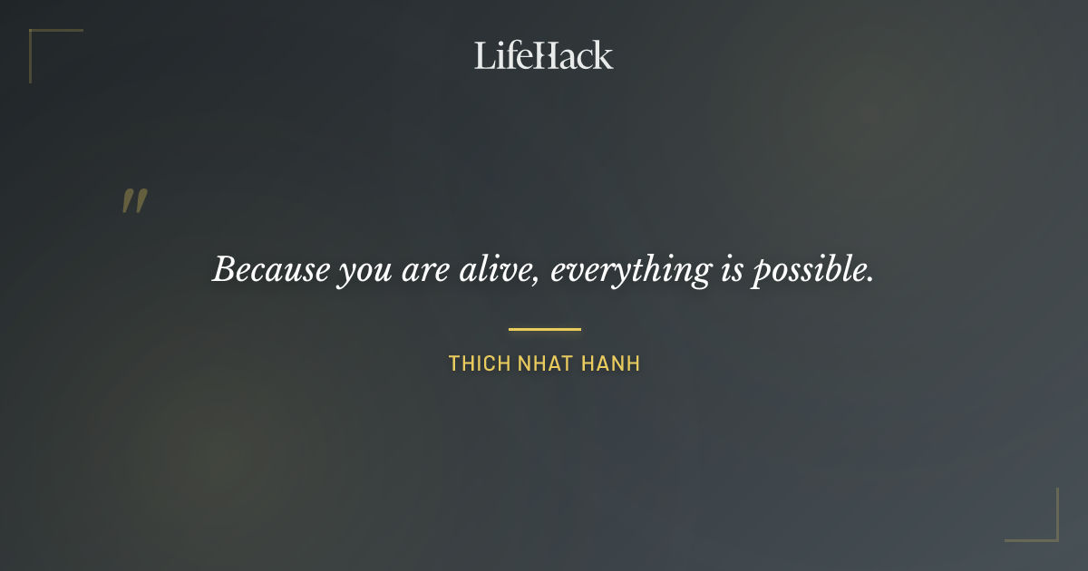 Quote by Thich Nhat Hanh