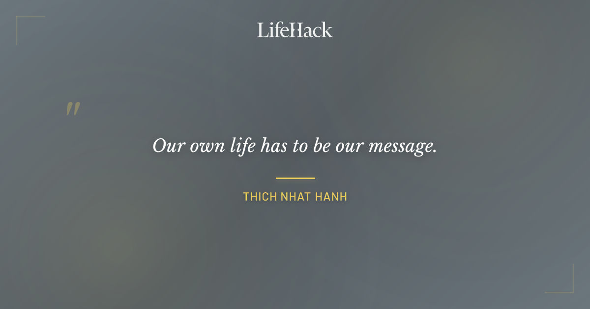 Quote by Thich Nhat Hanh